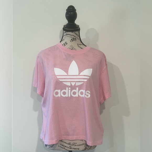 Adidas Women's Pink Tee, Large - Picture 1 of 4